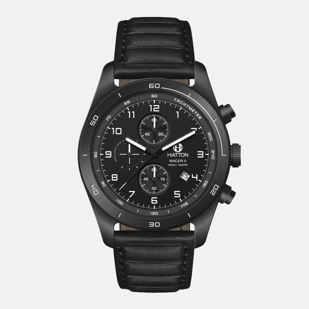 Hatton Racer II 100M 42mm Chronograph - Black/Black - Pre-Order