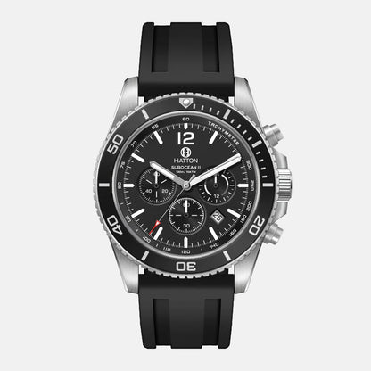 Hatton Subocean II 100M 42mm Chronograph - Black/Black